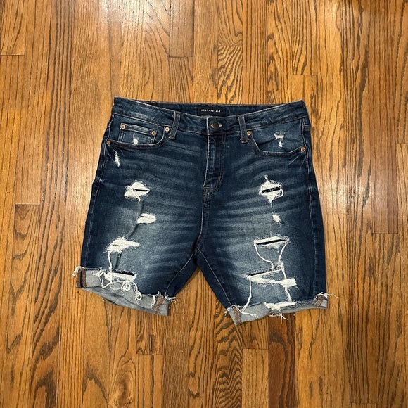 Aeropostale mens dark wash jean shorts size 34 - Picture 1 of 5